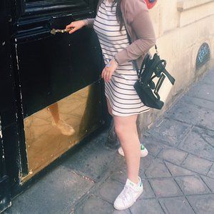 Striped T-Shirt Dress